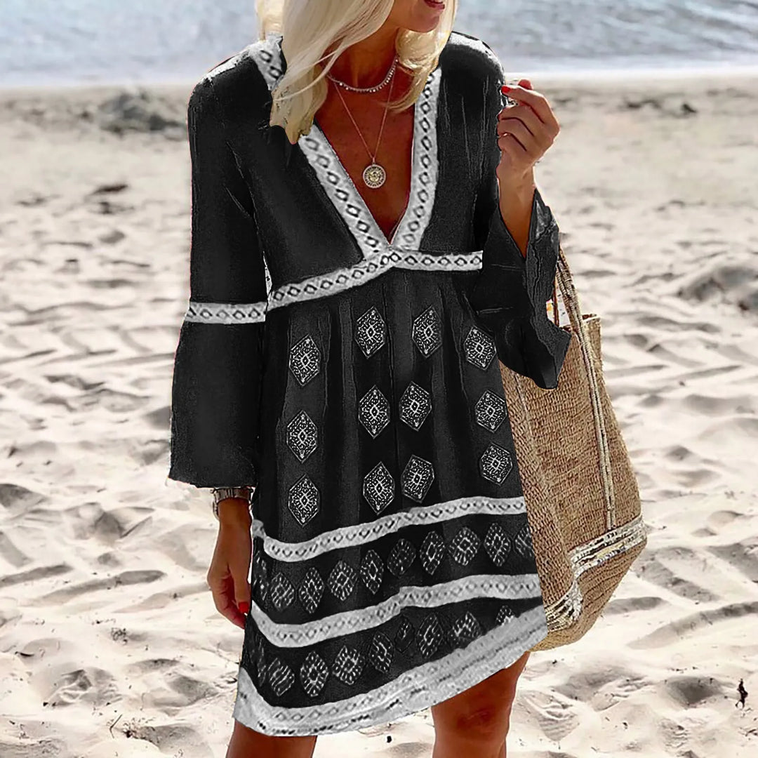 Easygoing Summer Dress with Batwing Sleeves