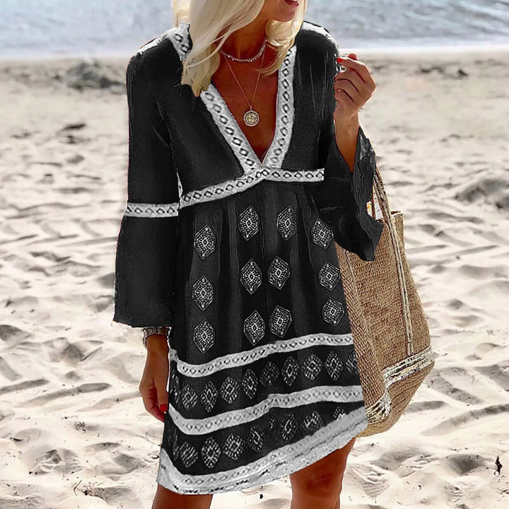 Easygoing Summer Dress with Batwing Sleeves