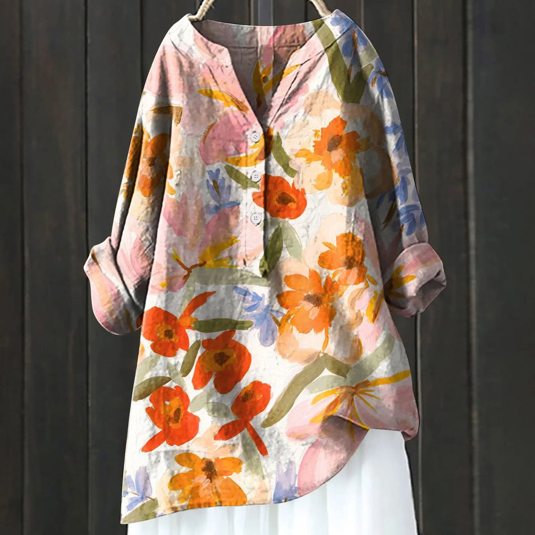Easygoing Floral Print Top