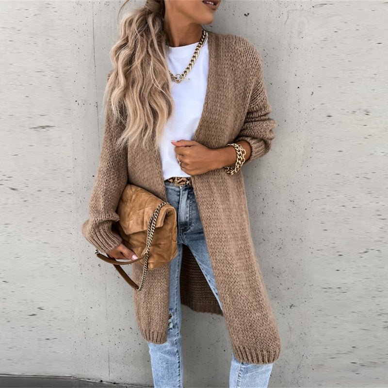 Supreme Comfort Women's Cozy Long Knit Cardigan
