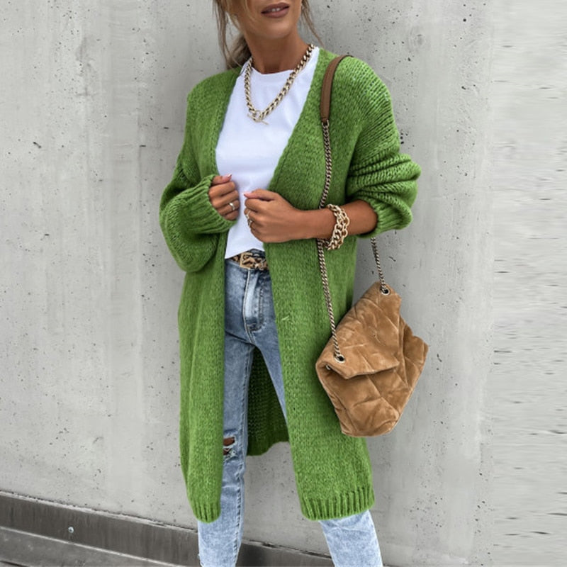 Supreme Comfort Women's Cozy Long Knit Cardigan