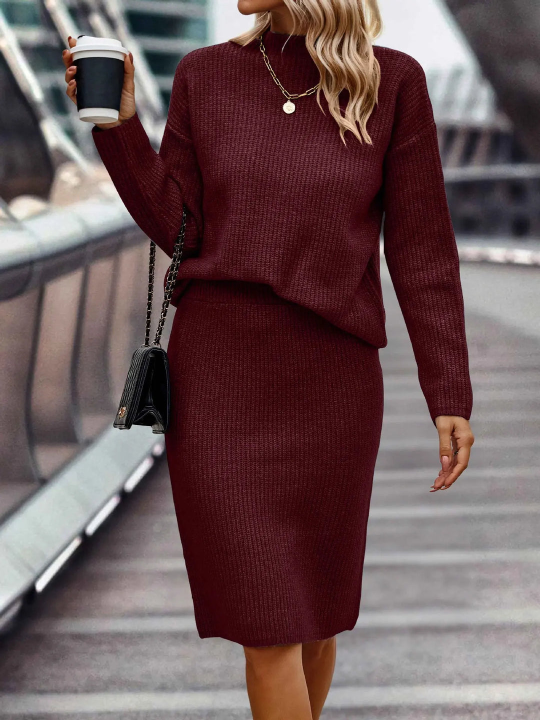 Matching Sweater and Skirt Set