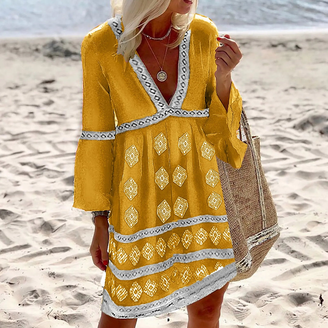 Easygoing Summer Dress with Batwing Sleeves