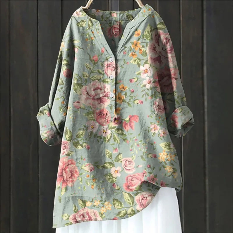 Easygoing Floral Print Top
