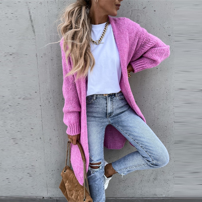 Supreme Comfort Women's Cozy Long Knit Cardigan