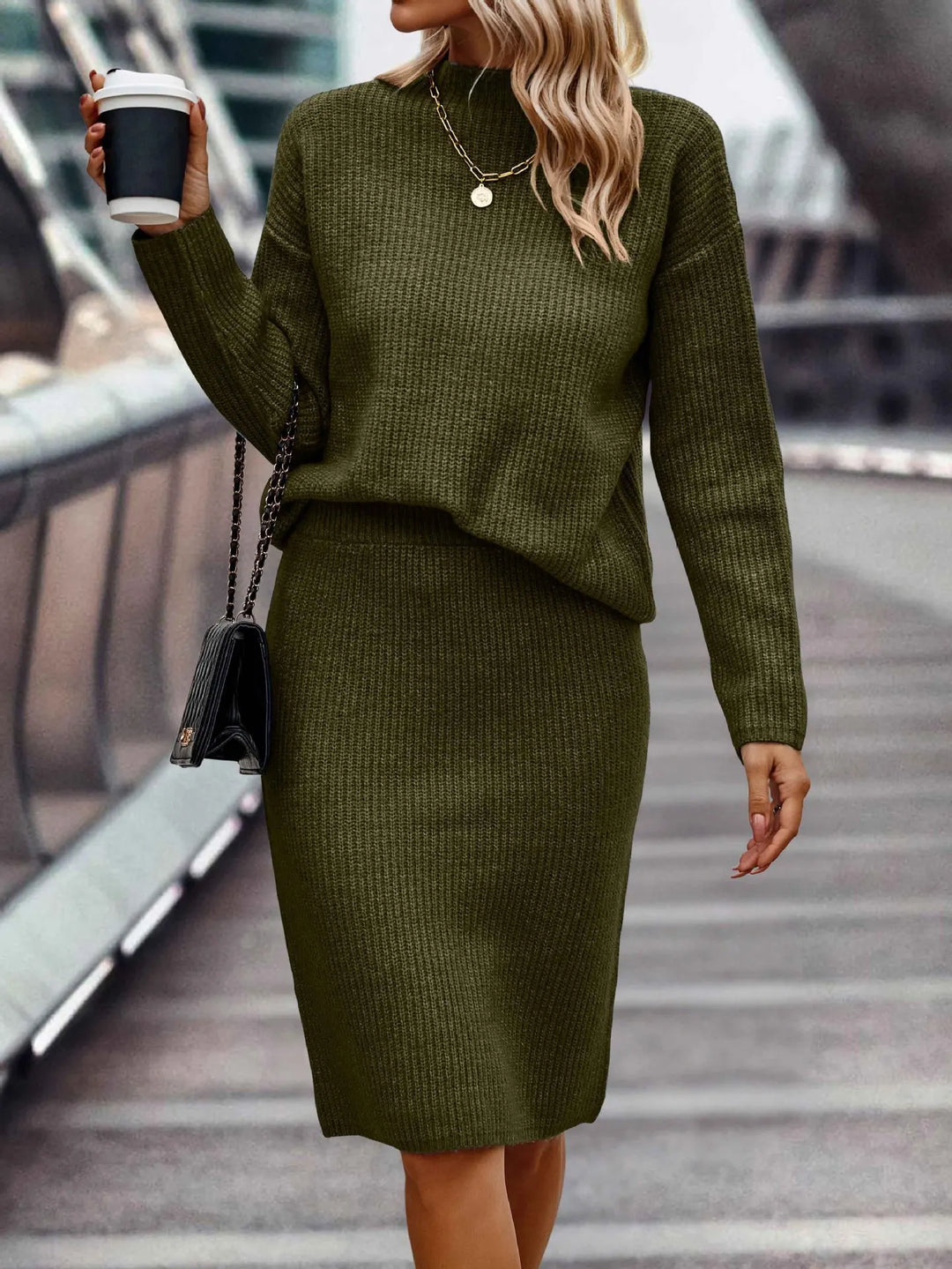 Matching Sweater and Skirt Set