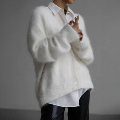 Stylish and Comfortable Women's Plush Cardigan