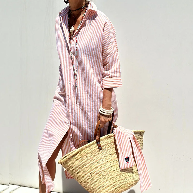 Neda - Stylish Striped Dress