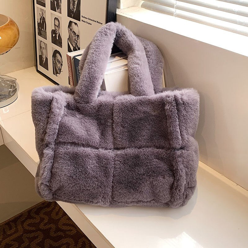 Dante Plush Handbag | Chic Winter Must-Have for Women