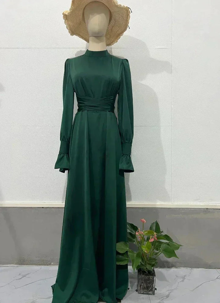 Radiant Evening Gown with Stunning Accents