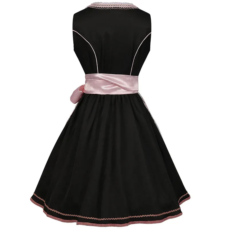 Charming Floral Dirndl Dress Ideal for Oktoberfest Festivities