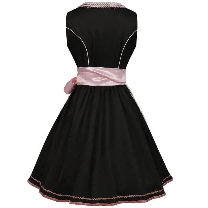 Charming Floral Dirndl Dress Ideal for Oktoberfest Festivities