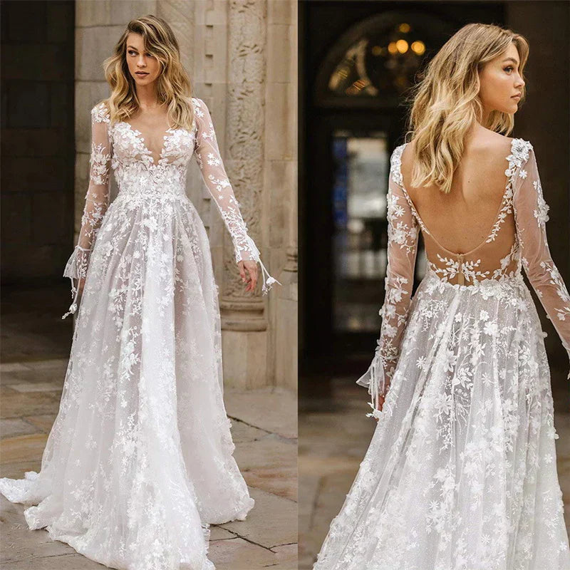 Graceful Lace Wedding Dress
