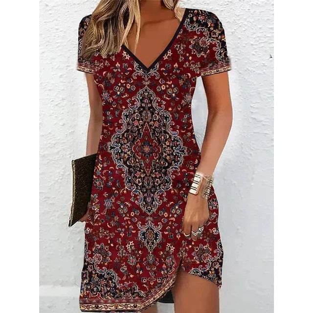 Glittering Sequin Cocktail Dress in Champagne
