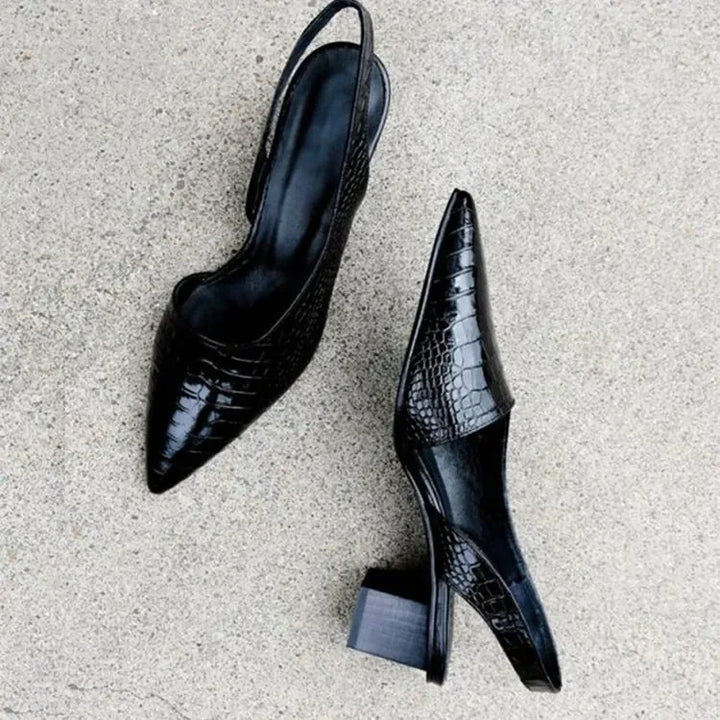 Zarrah Chic Brown Stiletto Heels