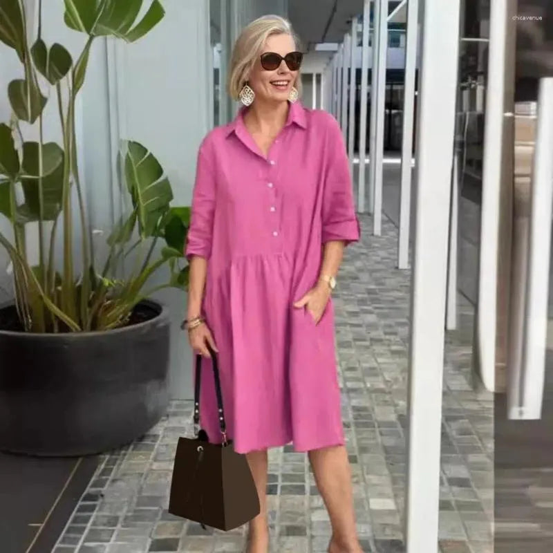 Tricia - Easygoing Cotton Midi Dress