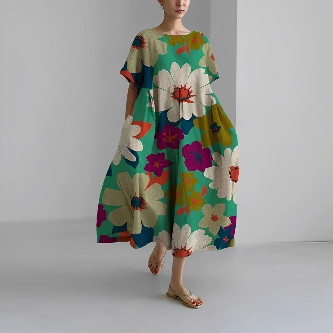 Bohemian Style Floral Dress