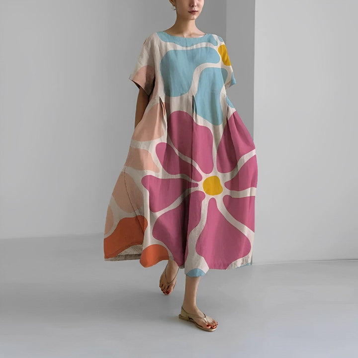 Bohemian Style Floral Dress
