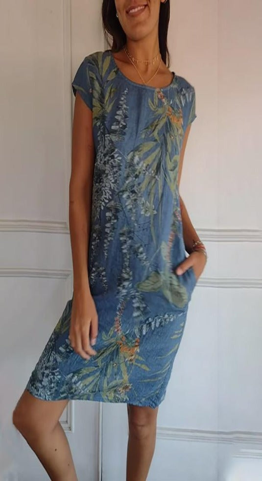 Comfortable Round Neck Dress