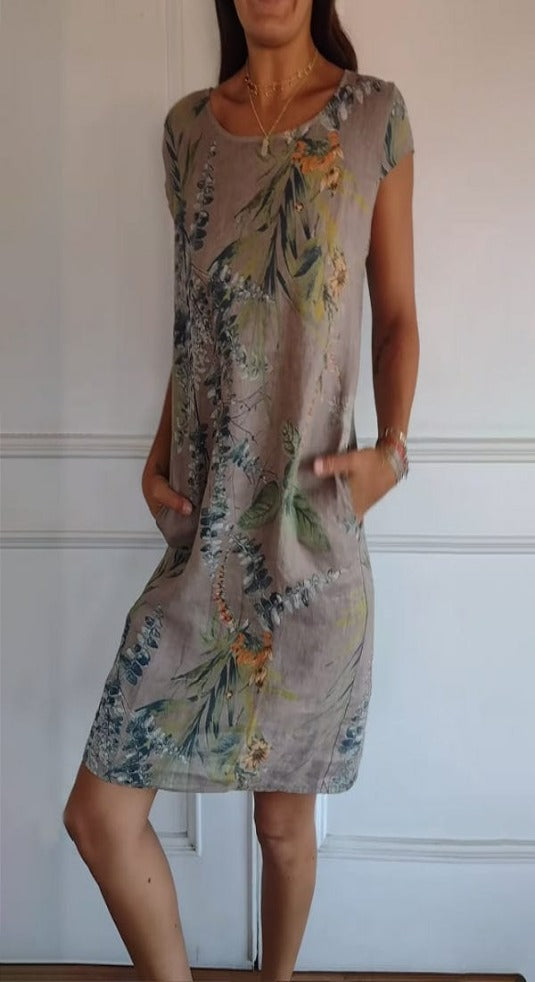 Comfortable Round Neck Dress