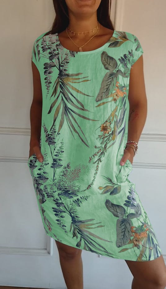 Comfortable Round Neck Dress
