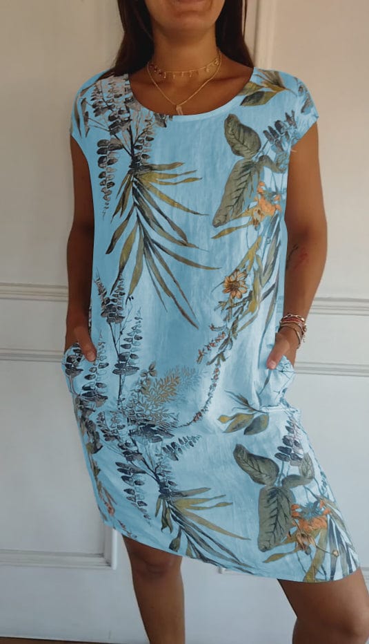 Comfortable Round Neck Dress