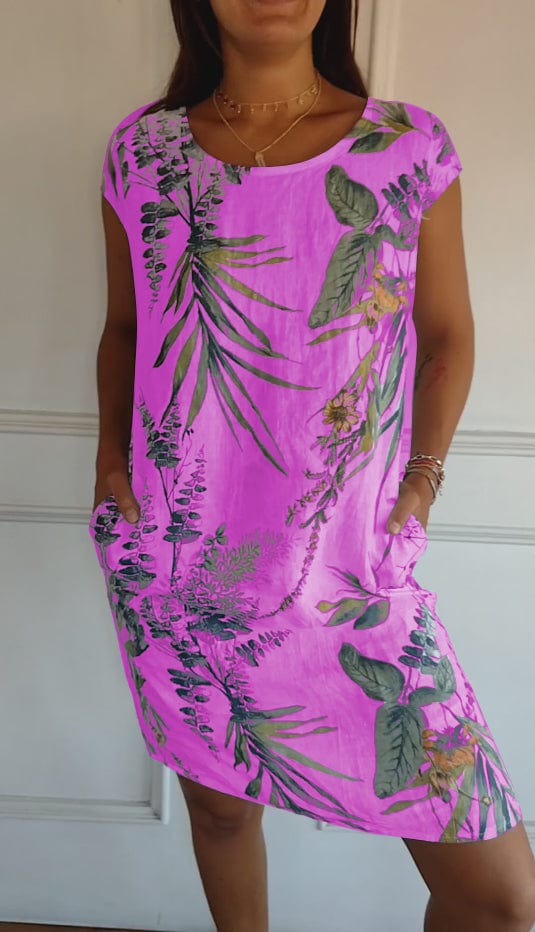 Comfortable Round Neck Dress