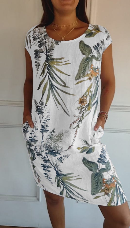 Comfortable Round Neck Dress