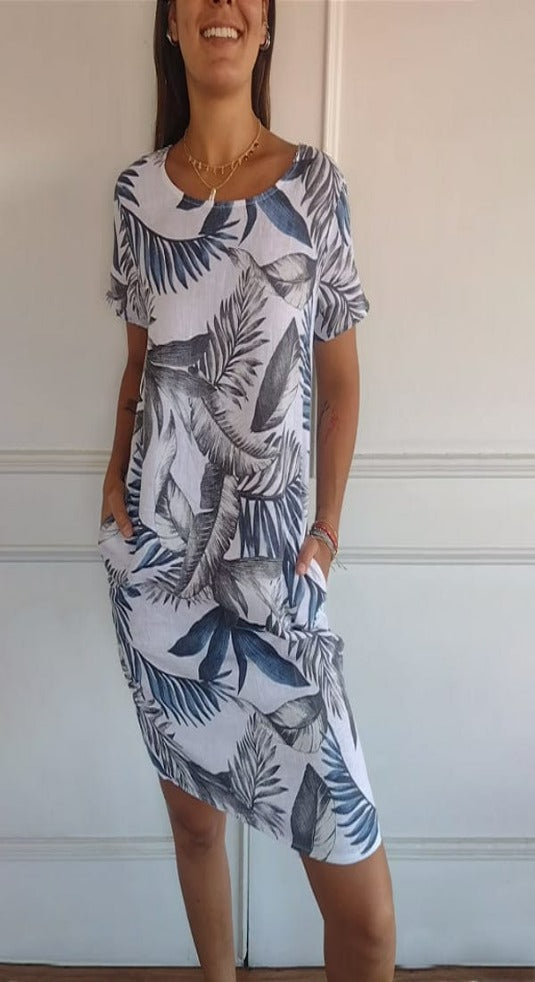 Comfortable Round Neck Dress
