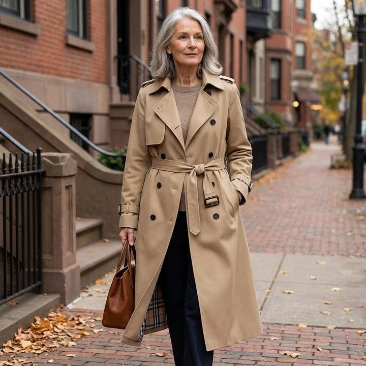 Victoria | Women’s Double-Breasted Belted Trench Coat