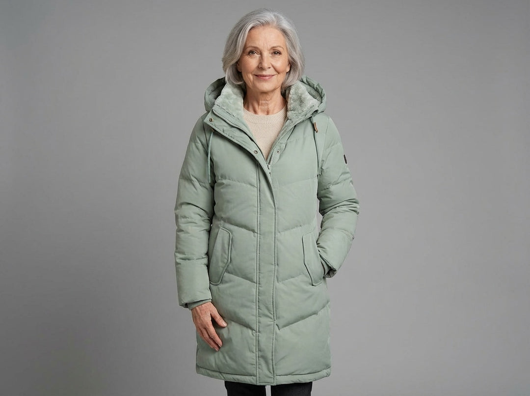 Olivia | Women’s Long Quilted Hooded Winter Coat